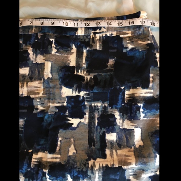 Ann Taylor Loft  blue/gray mini skirt - Picture 7 of 9